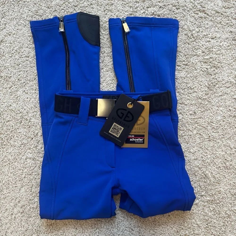 Goldbergh Pippa Ski Pants Waterproof Blue Black NWT US 6 Dazzling Blue